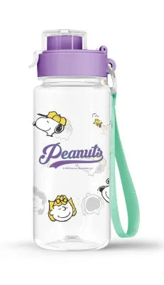 Snoopy Collection Plastic Bottle with Strap 640mL(Purple)