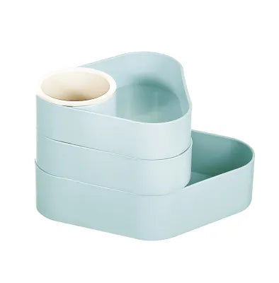 Macaron Series 3 Tier Rotating Organizer(Blue)