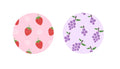 Single Layered Waterproof Shower Caps (2 pcs)(Fruits)