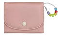 Colorful Beads Tri-Fold Womens Wallet (Pink)