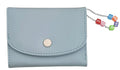 Colorful Beads Tri-Fold Womens Wallet (Blue)
