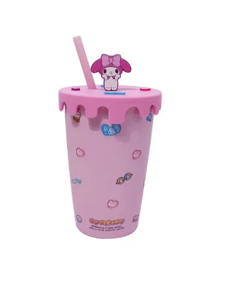 My Melody Sweet Factory Decoration Ceramic Cup with Lid & Straw 400mL