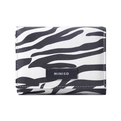 Animal Pattern Tri-Fold Womens Wallet (White)