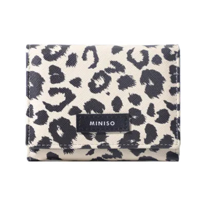 Animal Pattern Tri-Fold Womens Wallet (Apricot)