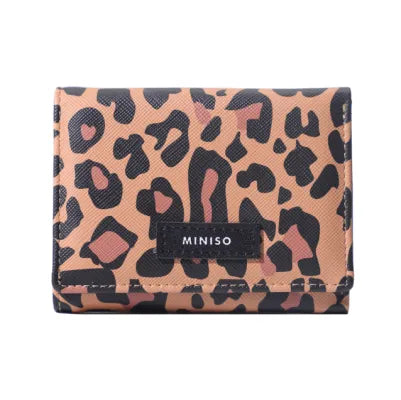 Animal Pattern Tri-Fold Womens Wallet (Brown)