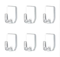 Transparent Small Hooks Set of 6