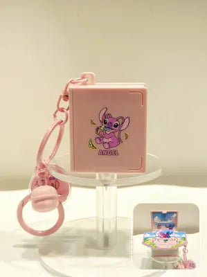 Disney Lilo & Stitch Collection Beach Folding Book Keychain(Angel)
