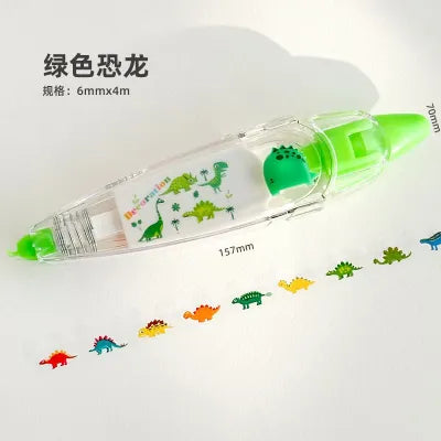 Retractable Decoration Tape (Green Dinosaur)