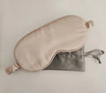 Solid Color Sleep Mask with Drawstring Bag(Champagne)
