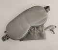 Solid Color Sleep Mask with Drawstring Bag(Gray)