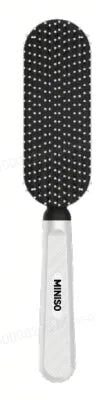 Classic Black White Series Professional Dual Bristle Detangler Hair Brush