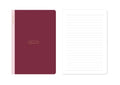 Minimalism Retro Collection A5 Stitch-bound Book (28 Sheets) (Wine Red)