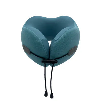 Drawstring Memory Foam Neck Pillow(Green)