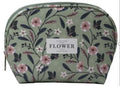 Green Wilderness Floral Shell Cosmetic Bag