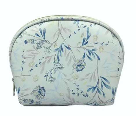 Colorful Floral Shell Cosmetic Bag