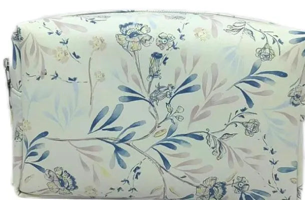 Colorful Floral Rectangular Cosmetic Bag