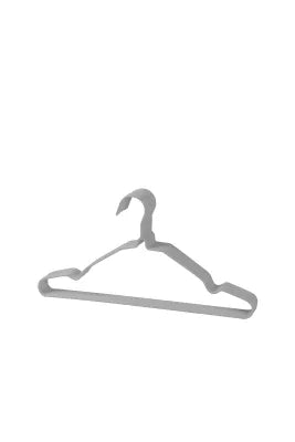 Anti-Slip Wire Adult Hangers (10 pcs)(Gray)