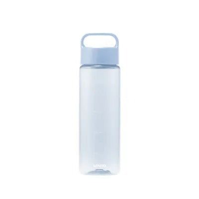 Solid Color Portable Plastic Bottle with Handle 500mL(Blue)