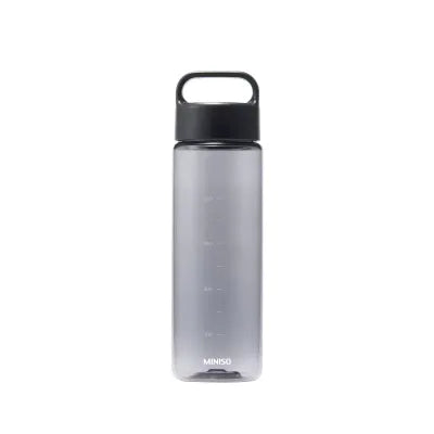 Solid Color Portable Plastic Bottle with Handle 500mL(Black)