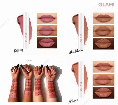 GLAM Matte Liquid Lipstick(02 Dirty Nude)