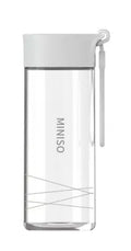 High Borosilicate Glass Bottle with Handle 300mL(Gray)