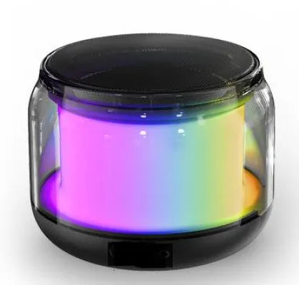 Portable Wireless Speaker with Colorful Lights  Model: A64(Black)