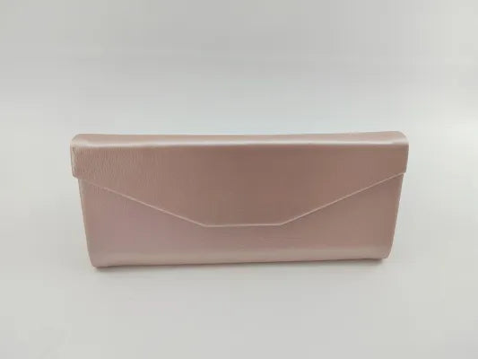 Triangle Foldable Eyeglasses Case(Pink)