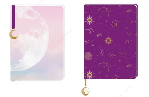 Moon Star Series A5 Hardcover Book (80 Sheets) (2 Assorted Models) PDQ