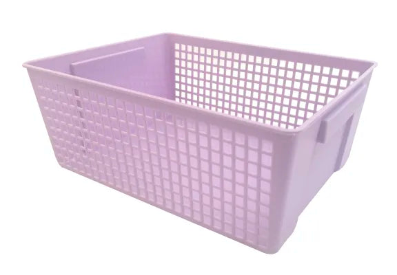 Storage Basket with Label (L)(Purple)