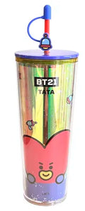 BT21 Collection Double Wall Plastic Tumbler with Straw (800mL)(TATA)