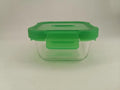 Rainbow Series Square Food Storage Container (320mL)(Green)