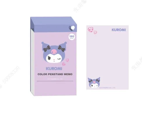 Kuromi Collection Note Pad with Pen Holder (180 Sheets) PDQ