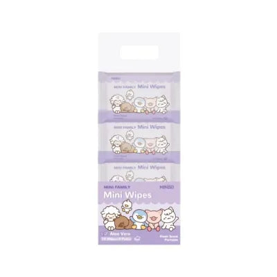 MINI FAMILY Mini Wipes 10 Wipes??8 Packs(Aloe Vera)
