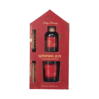 Miniso Starry Blessings Candle & Reed Diffuser Gift Box(Shining Joy)