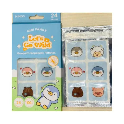 Mini Family Let's Go Wild Mosquito Repellent Patches (24 Patches)
