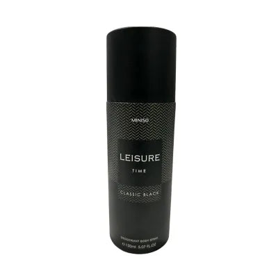 Leisure Time Perfumed Deodorant Body Spray(Classic Black))