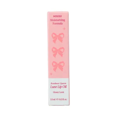 Miniso Bowknot Queen Luxe Lip Oil(Antique Red)