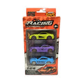 Miniso Metal Free Wheel Cars Pack of 3(GR+BL+PP)
