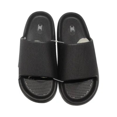 Simple and Lightweight Mens Bathroom Slippers(Black, 41-42)