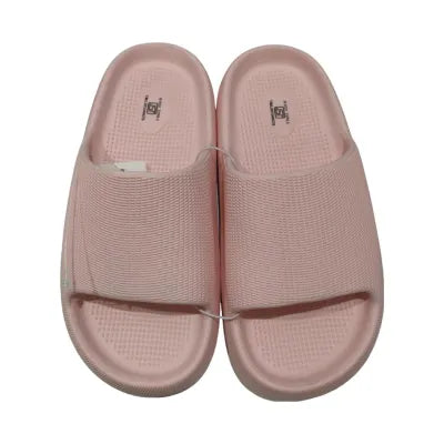 Simple and Lightweight Womens Bathroom Slippers(Pink, 35-36)