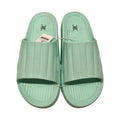 Classic Striped Womens Bathroom Slippers(Mint Green, 37-38)