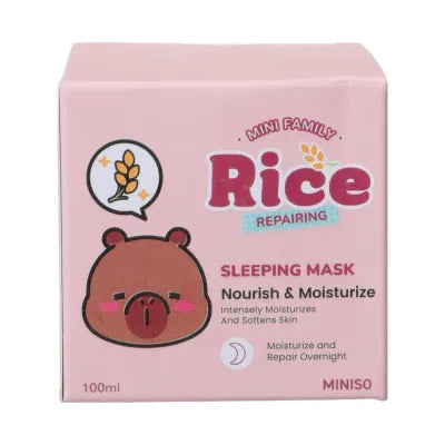 MINI FAMILY Rice Repairing Sleeping Mask 100ML