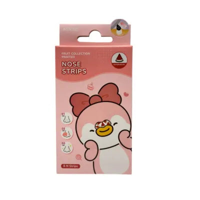 Miniso Fruit Collection Printed Nose Strips 6 Sheets(Watermelon)
