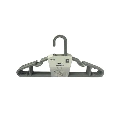 Miniso Simple Hangers 10 PCS(Grey)