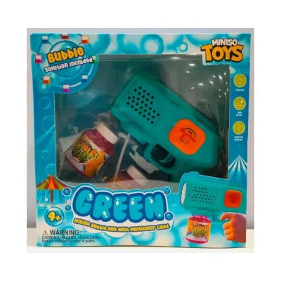 Miniso Bubble Gun with Multicolor Light(Green)
