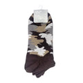 Camouflage Men‹¬?s Low-cut Socks 2 Pairs(Brown)