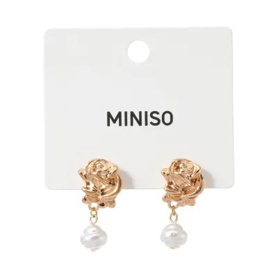 Beaded Floral Earrings (1 Pair)