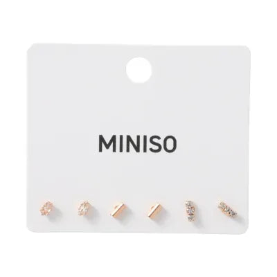 Shiny Series 6-Piece Versatile Stud Earrings