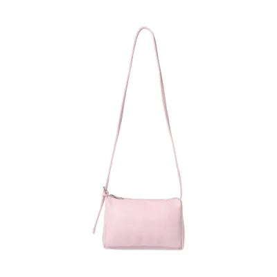 Solid Color Series Large Capacity Crossbody Bag (Light Pink)