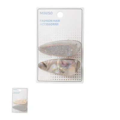 Silvery Gray Series Hair Clips (2 pcs)